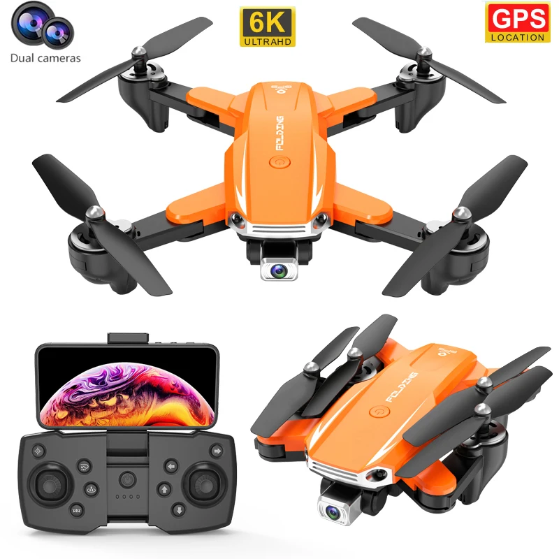 NEW S6 Drone 4K HD Dual Camera With Wifi FPV Portable Foldable Remote Control GPS Drones Rc Quadcopter Toys Plan |