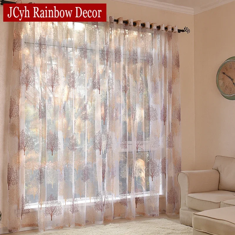 Sheer Curtains Japanese Style Sheer Tulle Curtains For Living Room Children Bedroom Window Kitchen Blinds Drapes