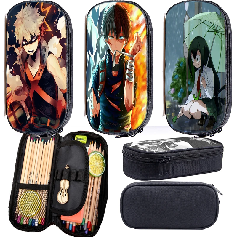 

My Hero Academia Pen Bags Women Zipper Bag Chidren Girls Pencil Case School Office Supply Pencilcase Boys Girls Schoolbags