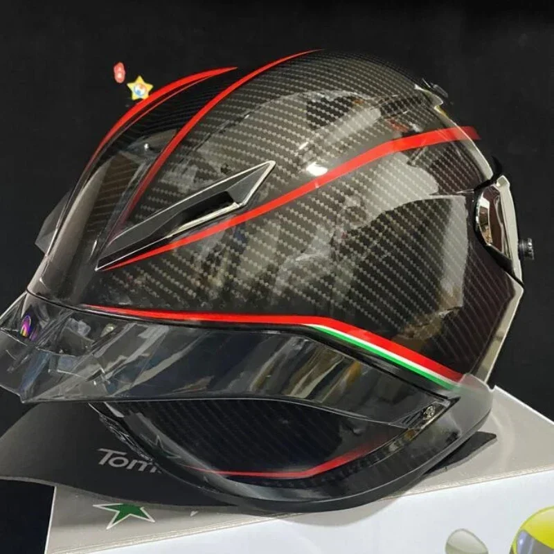 

Full Face Helmet PISTA GPRR Motocross Racing Capacete Single Nail High End Configuration Visor Motorcycle Equipments Helmets