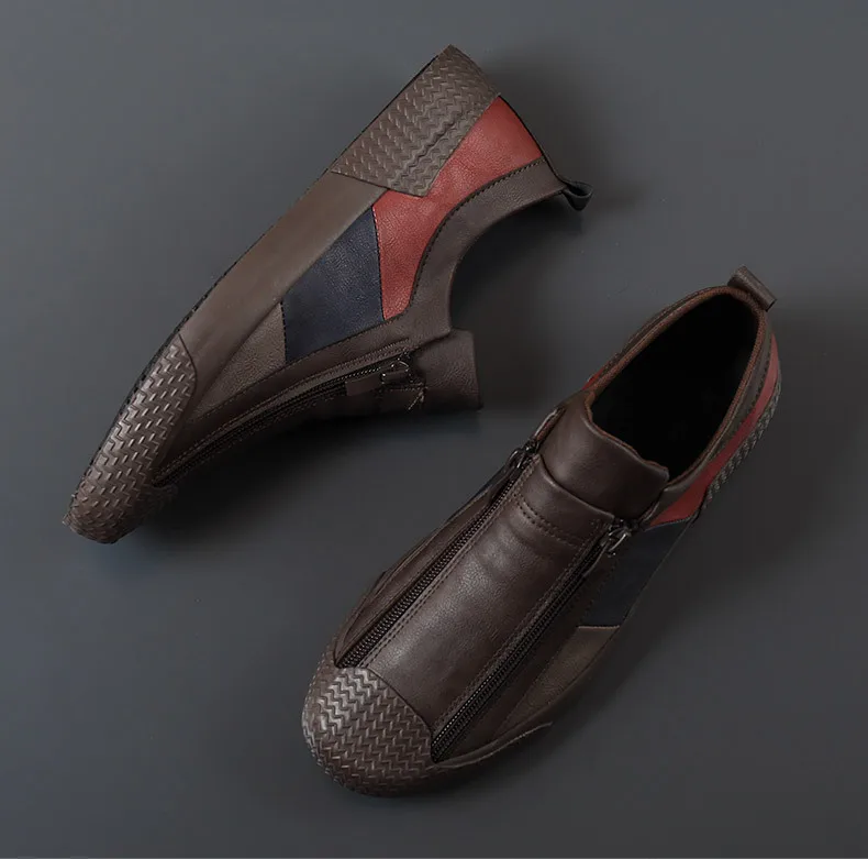 Handmade Leather Casual Shoes, Design Sneakers Comfortable for Men - Uniqwear
