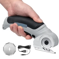 Cordless Electric Scissors Cardboard Cutter with Safety Lock 4.2V Electric Mini Cutter Rechargeable Rotary Cutter for Leather 1
