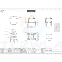 20PCS 6x6 Push Button Switch DIP 6X6X4.3 Light Touch Switch 6*6*4.3/5/6/7/8/9/10/11/12/13MM The Power Switch 4Pins - Image 6