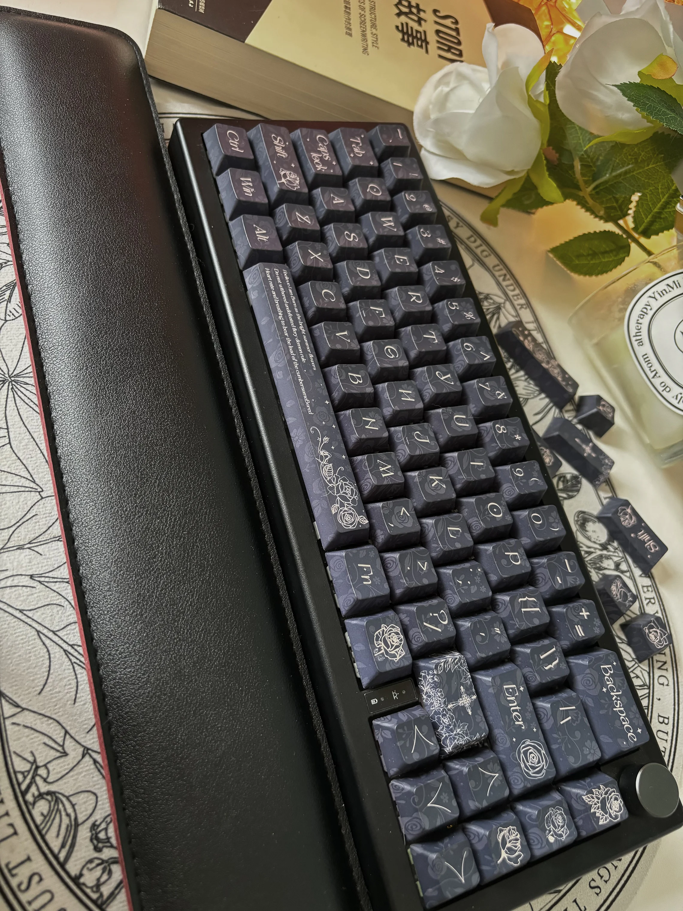 Completa Five-Sided Sublimação Cereja PBT Material Teclado,
