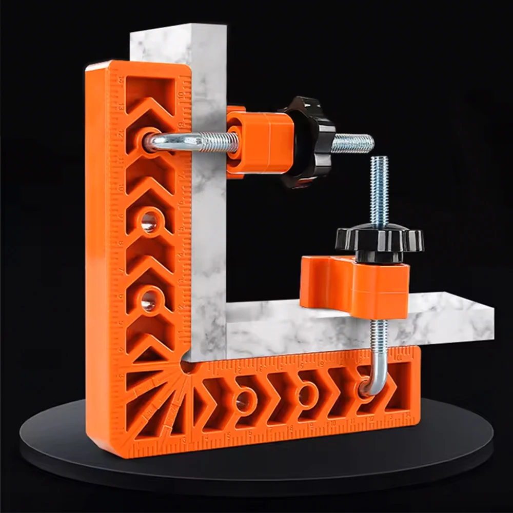 90 Degree L-shaped Right Angle Fixing Clip with scale Auxiliary Fixture Position