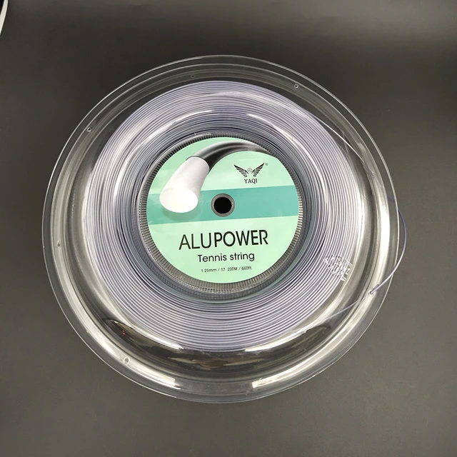 1.25MM Alu Power Brand Luxilon Quality Tennis String reel 200m grey color -  AliExpress