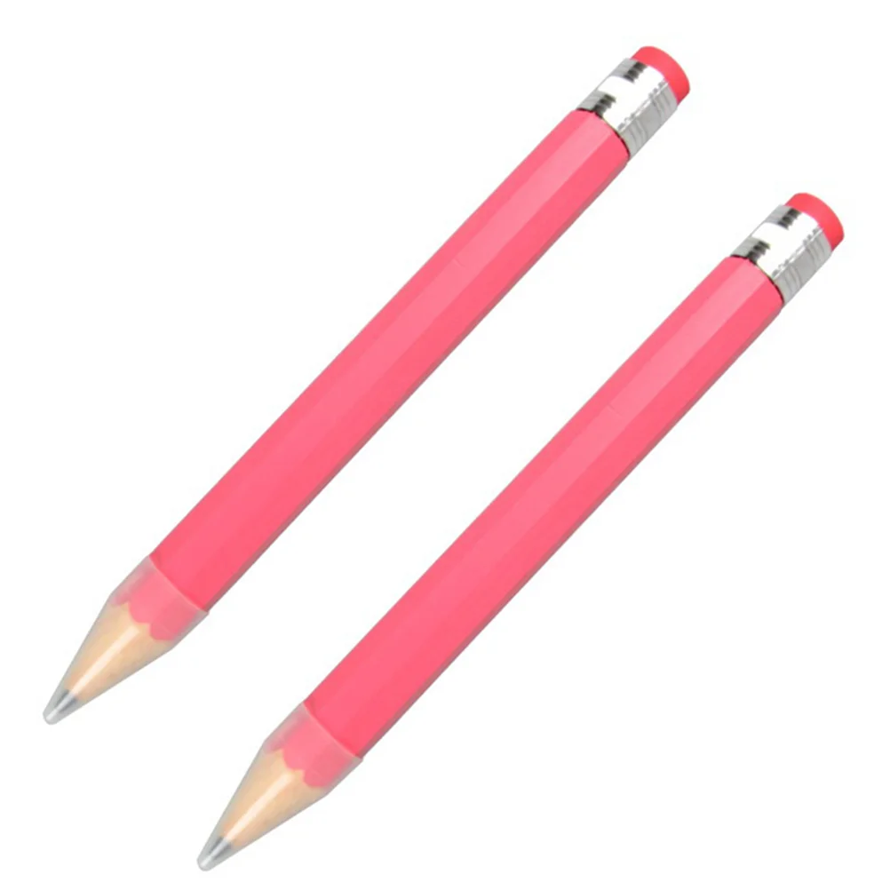 

Toyvian Big Pencils Pink Blue Red Green Orange Giant Wooden Pencil Large Drawing Writing Painting Mark Pencils Pink