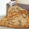 Map Of Tamriel - Elder Scrolls Iv Oblivion Blankets Flannel Super Soft Sofa Throw Blankets For Couch Bedding Throws Bedspread 5