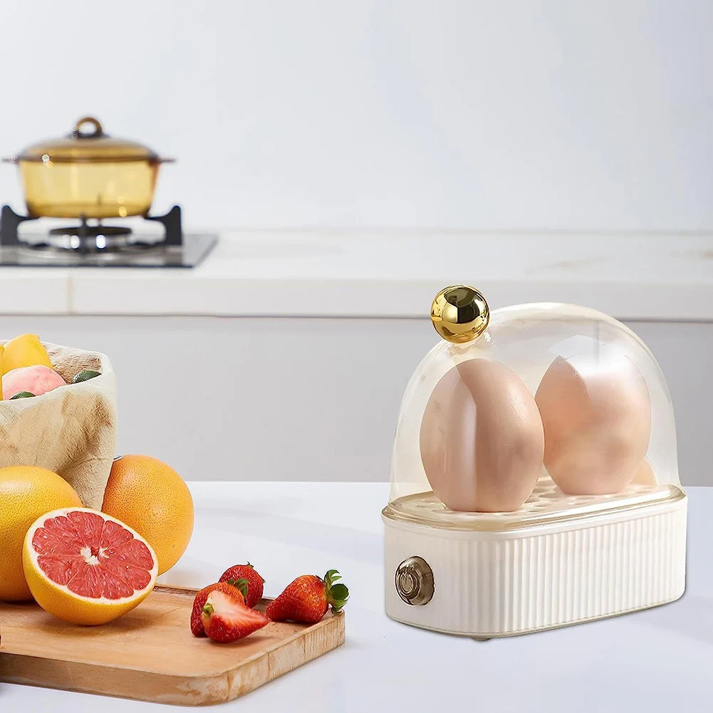

120W Electric Egg Boiler Automatic Power Off Multifunctional Mini Steamer Egg Cooker Food Heater Breakfast Cooking Machine 200V