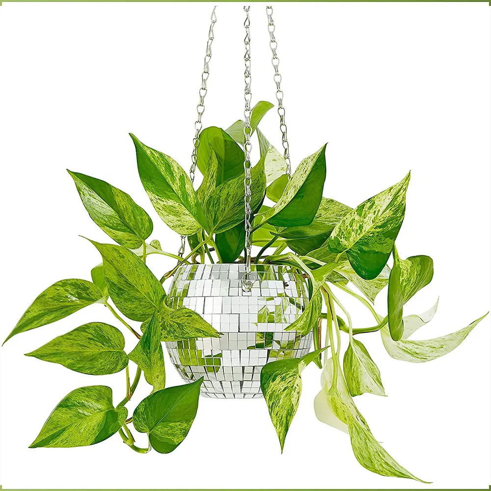 Mirror Ball Hanging Planter - clHouse & Home