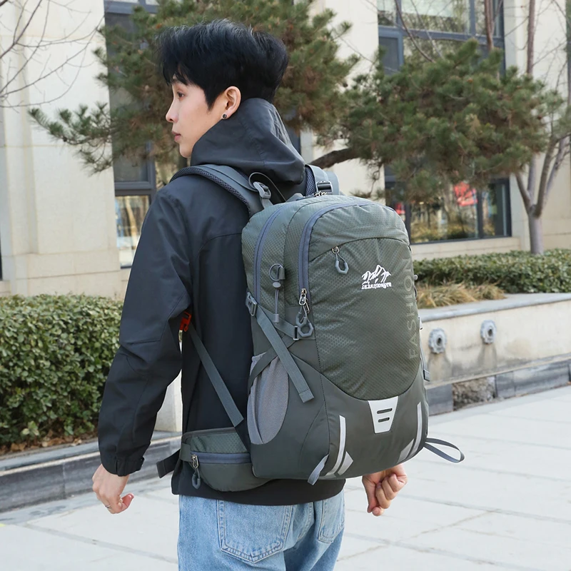 30 Liter Backpack For Men Durable Back Pack Male Outdoor Camping Mountaineering Sackpack Youth Hiking Backbag