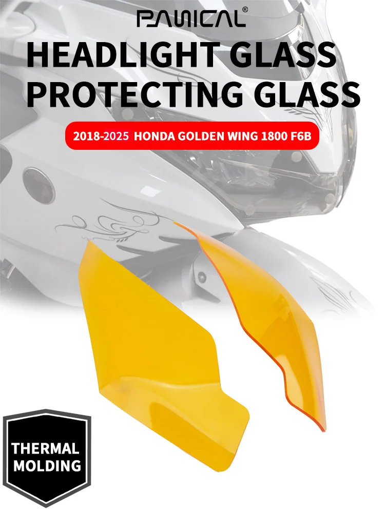 PANICAL Motorrad-Scheinwerfer-Glasschild für Honda GoldWing GL1800 F6B 2018–2025, Scheinwerfer-Objektivabdeckung, Schildzubehör – Detail 2