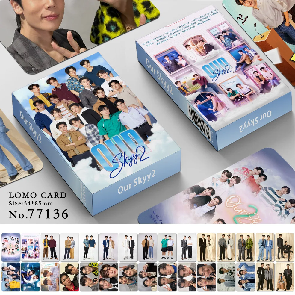 30Pcs Thai Drama Series Our Sky 2 LOMO Card Album Double Sided Photo Card Fans Collection Small Photocards Gift