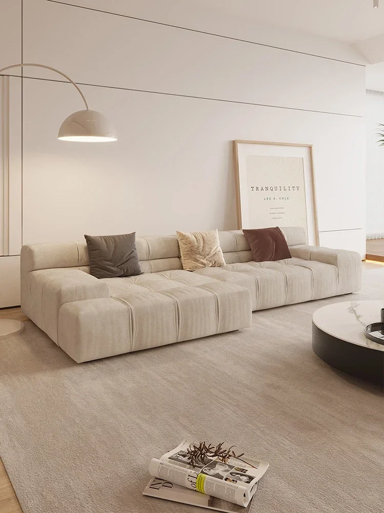 

Italian minimalist sofa large living room modern simplicity Italian designer high-end modular sofa