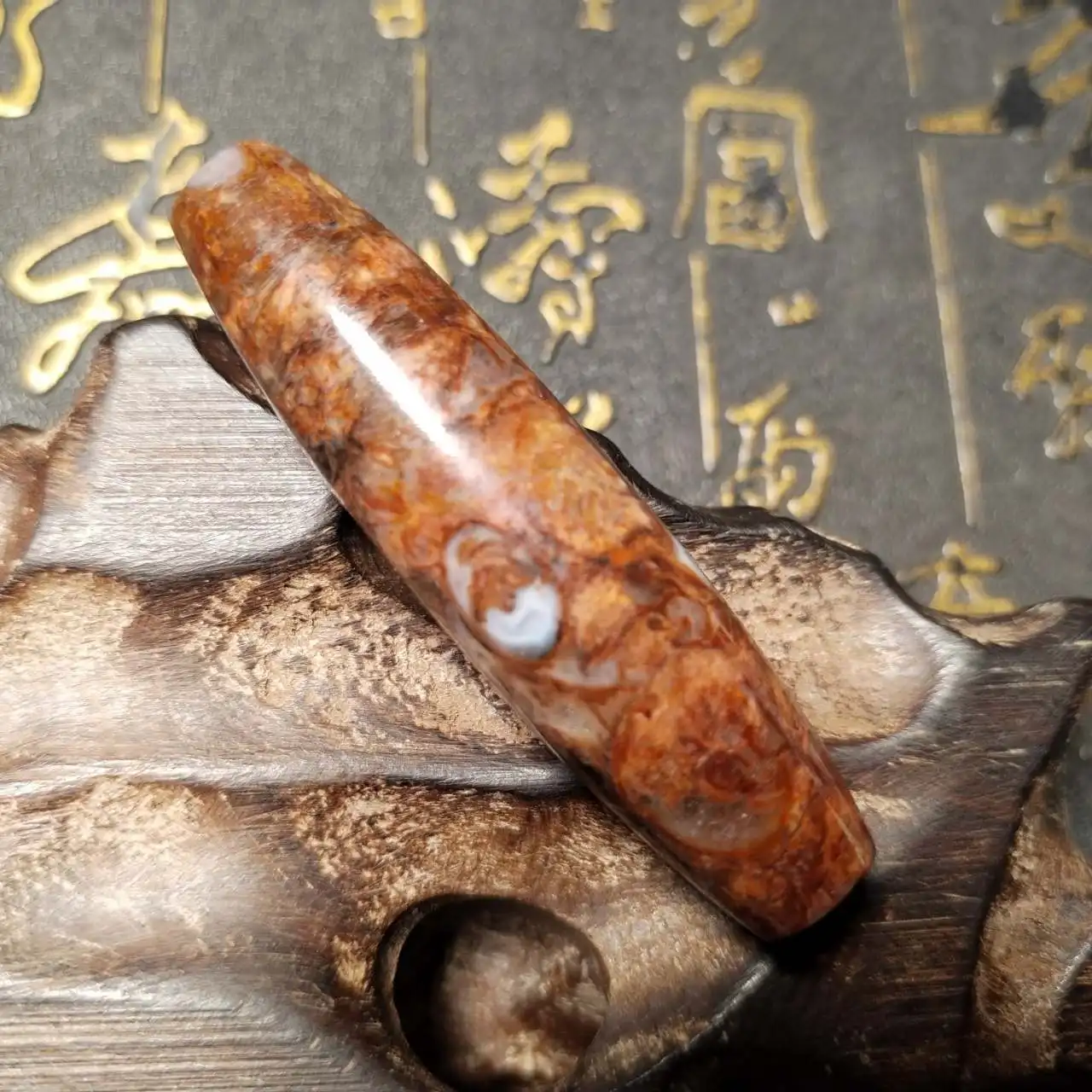 

Tibet Rust Red Natural Shale Dzi Faluo Tianzhu Necklace Pendant, Vintage and Amusement Decoration DIY Accessories Free Shipping