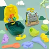 Beach Toys Set Gift Luggage Toy Kit Sand Toys for Kids Sand Bucket Set Beach Sand Play Toys Summer Outdoor 3