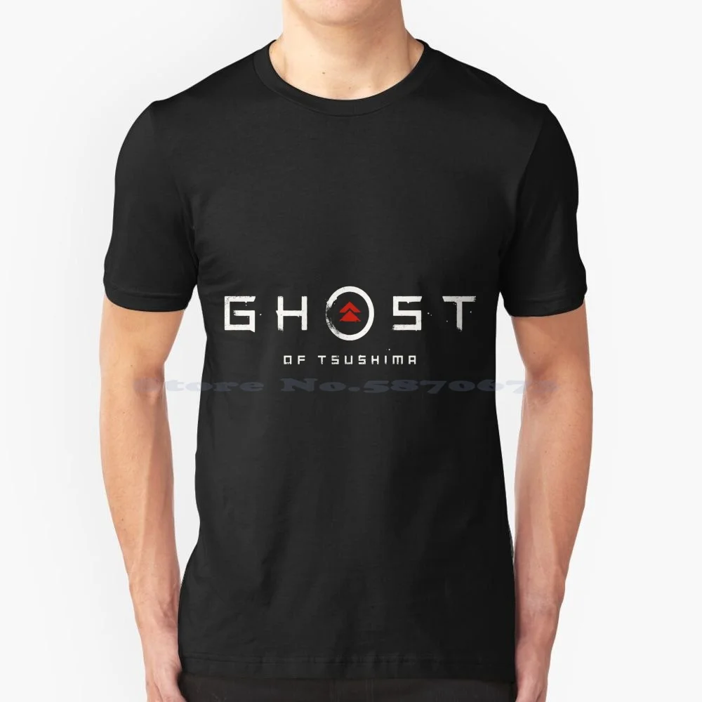Ghost Of Tsushima-Title T Shirt 100% Cotone Tee Ghost Of Tsushima Ps4 Ghost Of Sushima
