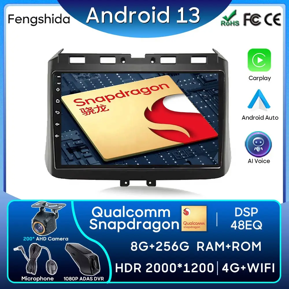 Qualcomm Autoradio Carplay Per Honda Crosstour 2014-2016 Navigazione Gps Android Auto Wifi No 2Din Dvd 5G Wifi Stereo Head Unit