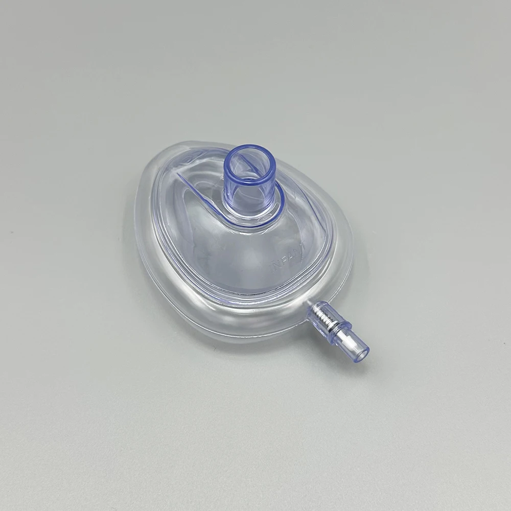 Disposable Anesthesia Mask PVC Anesthesia Mask Sterilized Disposable Resuscitate Face Masks For Adult Child Animals NO.1-NO.6 Size