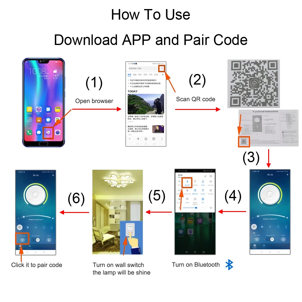 Pilote LED Intelligent AC220V 2.4G, Télécommande RF 12-40W 36-50W 40-60W 50-72W X2 X4 X6 X8 240mA, Transformateur D'éclairage à Gradation