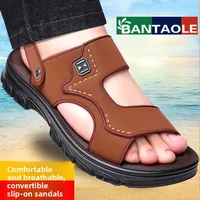 Men's Beach Slippers High Sandals Quali Two-Way Wear Summer Outdoor Thi Bot Anti-Slip Waterproof New Sle Sandals
