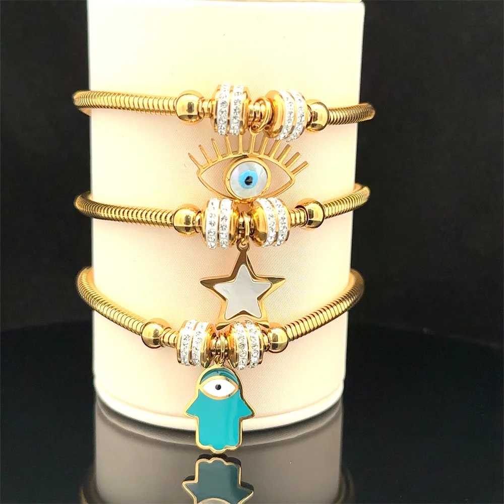

New Fashion Personalized Diamond Bracelet Devil's Eye Women's Bracelet