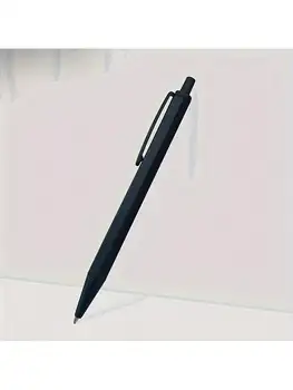 1 penna a sfera elegante in metallo nero, per scuola, studenti, ufficio, regali, cancelleria