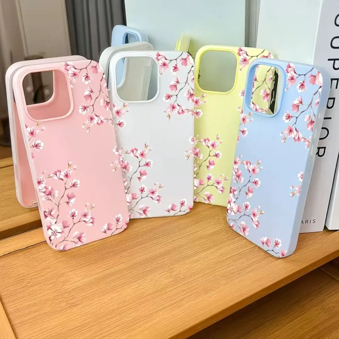 Polka Dots and Small Flowers Cherry Cute Phone Case Cover