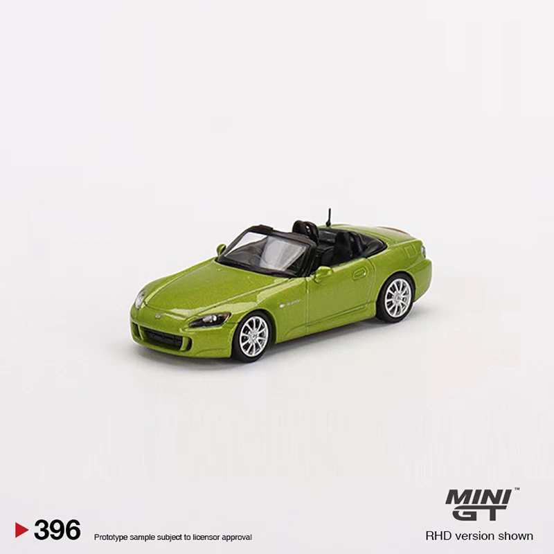 

Коллекция литого литья под давлением автомобиля, модель автомобиля S2000 (AP2) MINIGT 1:64-зеленый металлик #396 LHD
