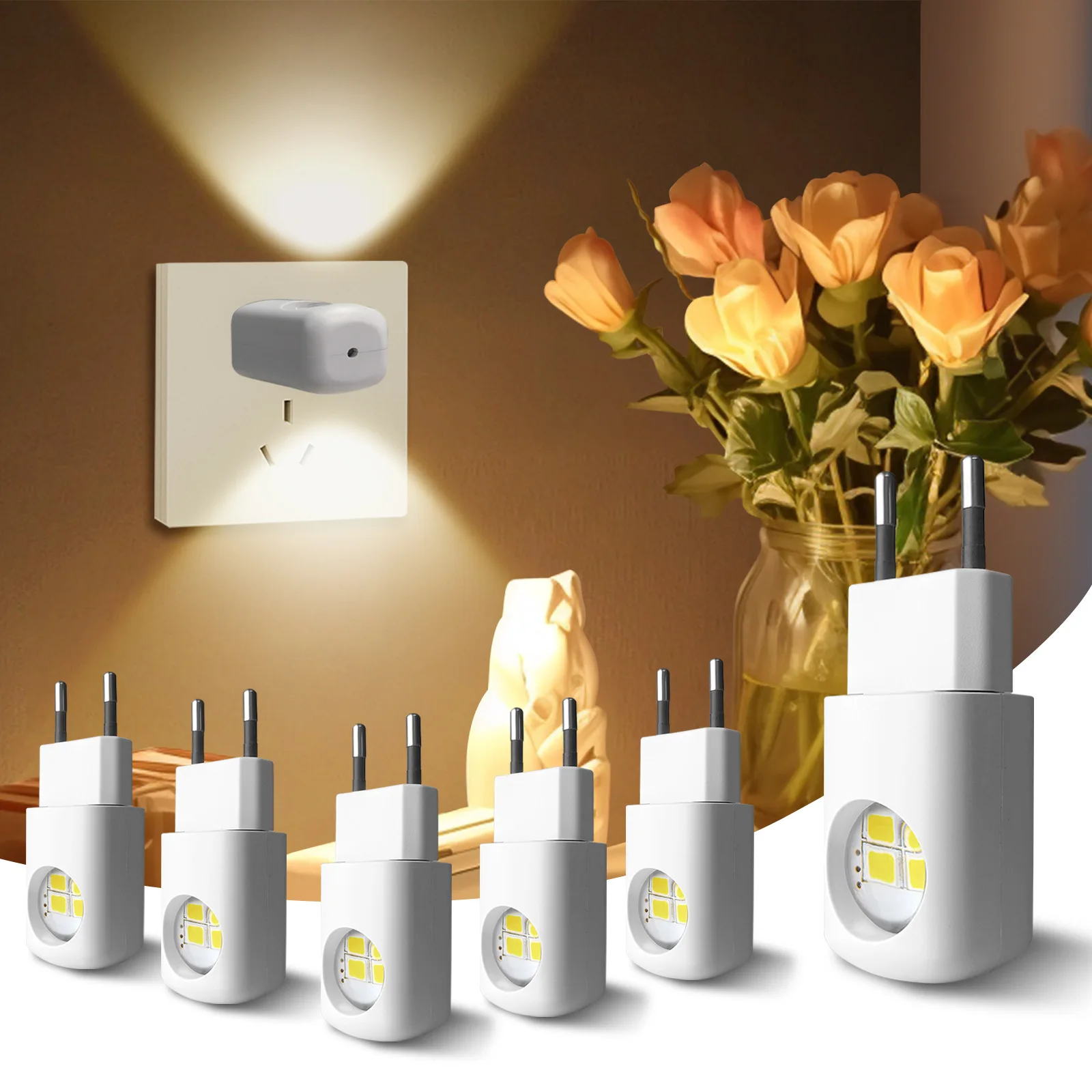 황혼에서 새벽까지 작동하는 조명 센서 LED 야간 조명 AC110-230V 미국/..