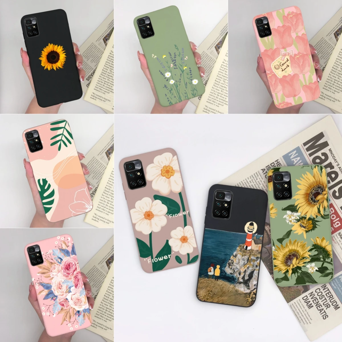 Per Xiaomi Redmi 10 10 2022 10 Power 10C 4G Custodia Bella Girasole Silicone Antiurto Per Redmi 10 10 2022 10 Power 10 C Coque