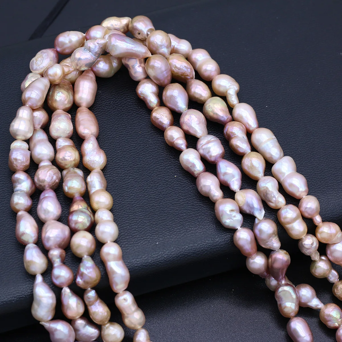 Purple Natural Freshwater Pearl Droplet Shape Beaded 7-8MM For Jewelry DIY Making Necklace Bracelet Earring Accessories