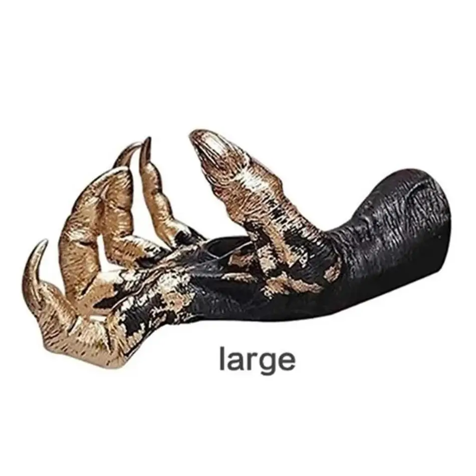 Creative Shape Crafts Witch Hand Wall Hanging Statue Resin Aesthetic Art Sculpture Halloween Decor Jewelry Display Rack Hanger