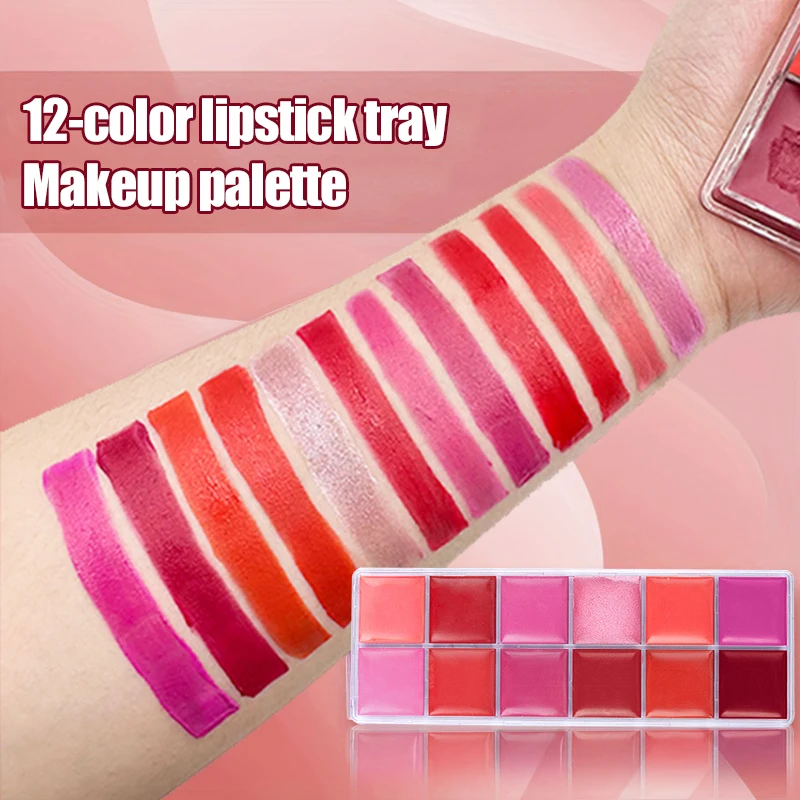 12 Colors Matte Lipstick Palette Lip Gloss Makeup Cosmetics Moisturizing Lip Tools for Women Valentine's Day Gifts Makeup Beauty 3