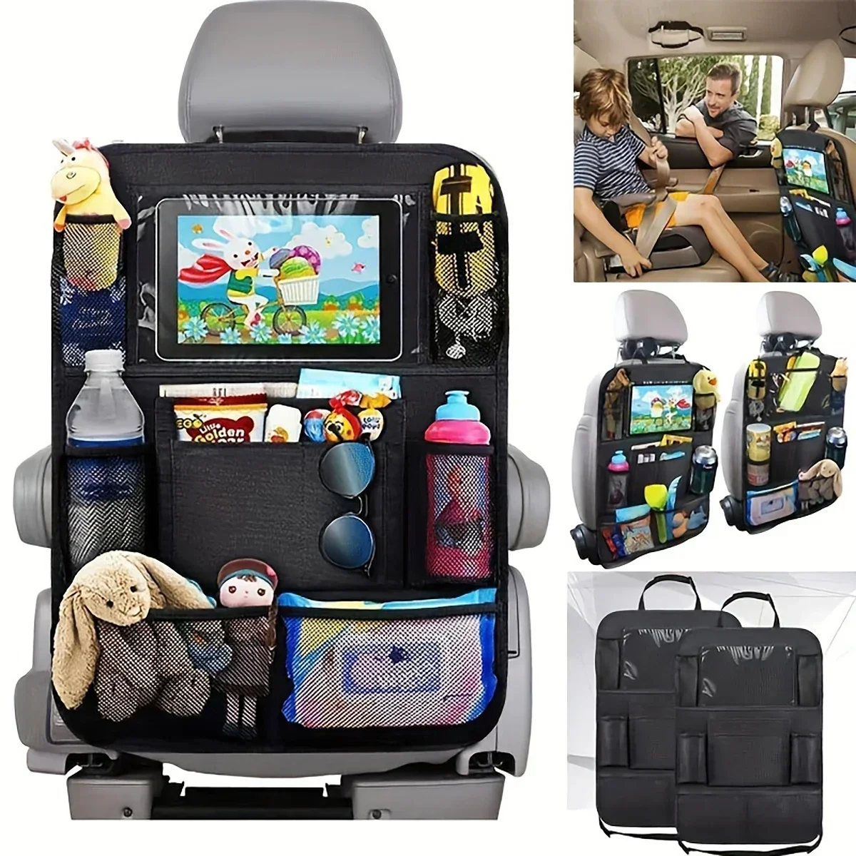 Car Seat Organizer Multi Pocket Storage Bag for Kids