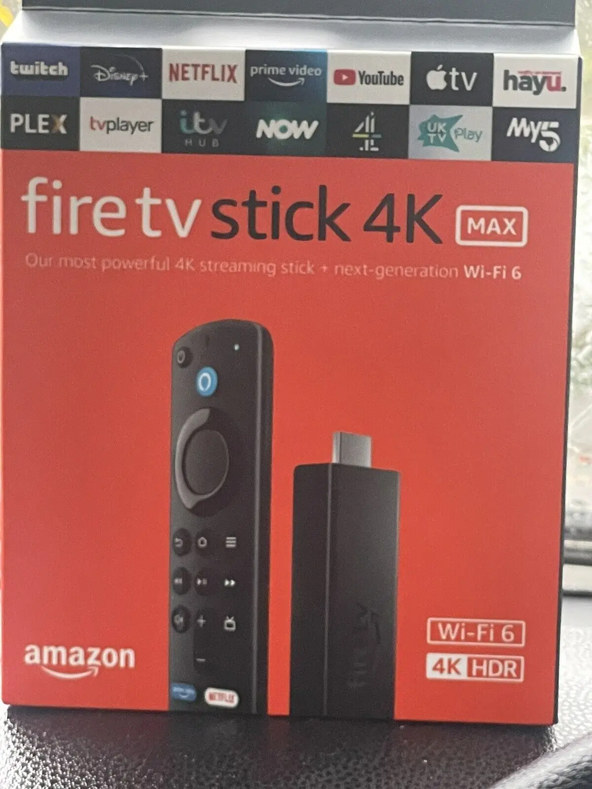 

Новинка Amazon Fire TV Stick 4K Max потоковое устройство Wi-Fi 6 Alexa Voice Remote New