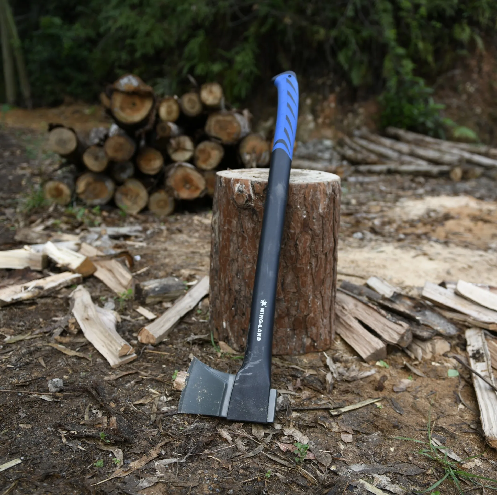 38" Outdoor Chopping Axe Hatchet Fiberglass Handle Survival Camping Axe Wood Splitting