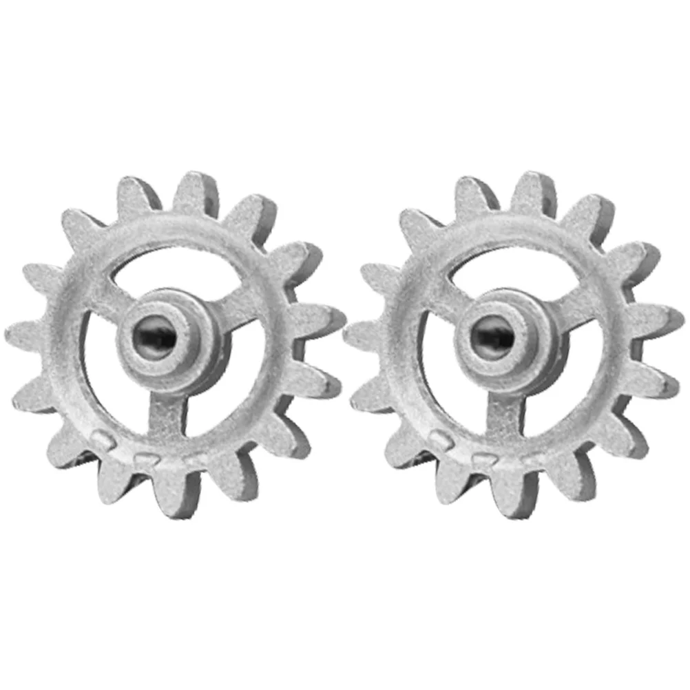 

2 Pcs Topic BBQ Rotating Gear Rotary Frame Accessories Crafts Replacement Barbecue Utensils Rotisserie Grill