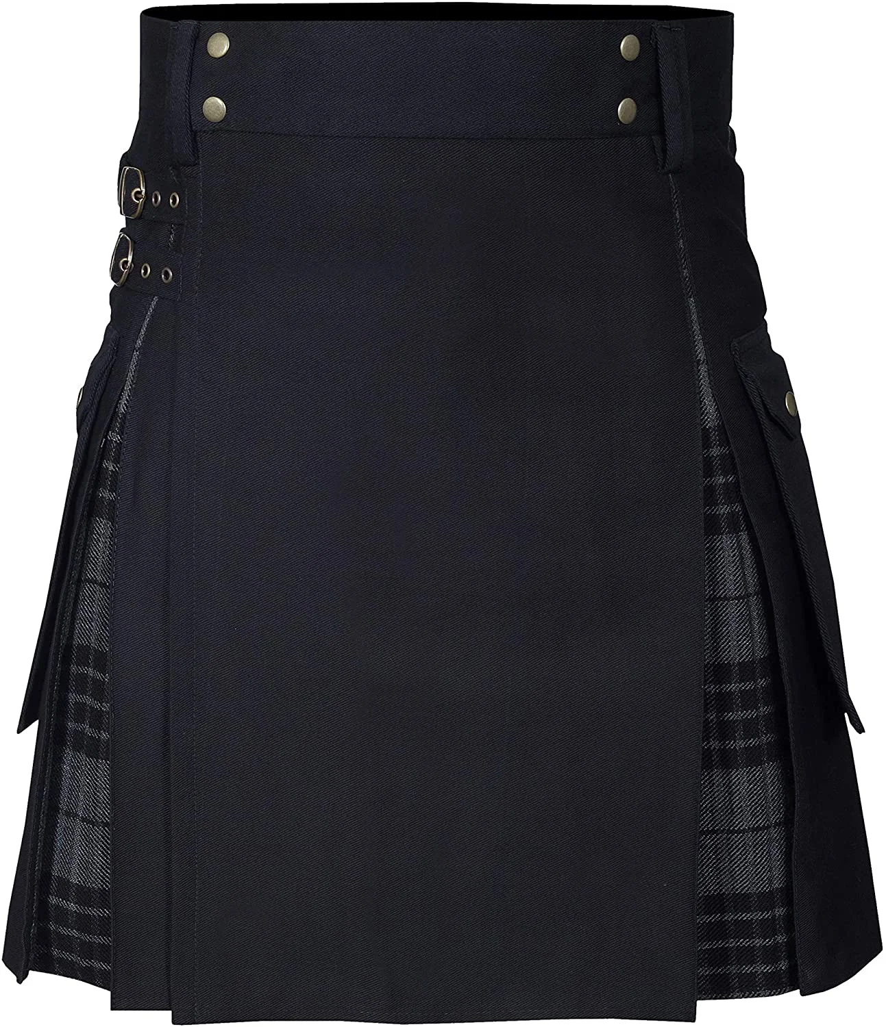 Kilts pro muži, pomůcka kilt, 100% bavlna džíny hybridizace kilt, moderní skříňka plisované tartan starobylý pánská kilt