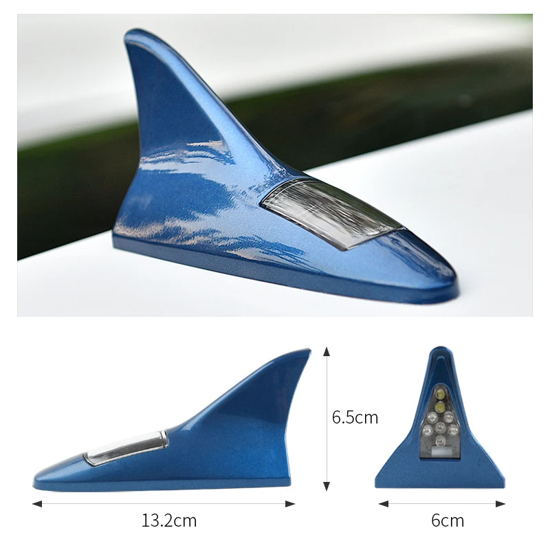 Universal-led-licht-auto-hai-finne-antenne Mit Solar Energie Auto Radio  Signal Antennen Dachantennen Für Navigation Fahr Sicherheits Warnlicht, aktuelle Trends, günstig kaufen