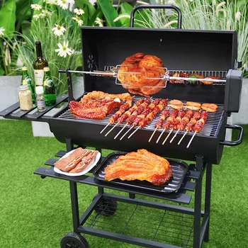 Griglia per barbecue americana professionale Barbecue a carbone per cucinare all'aperto Griglia per arrostire resistente per feste in giardino in cortile di agnello 1