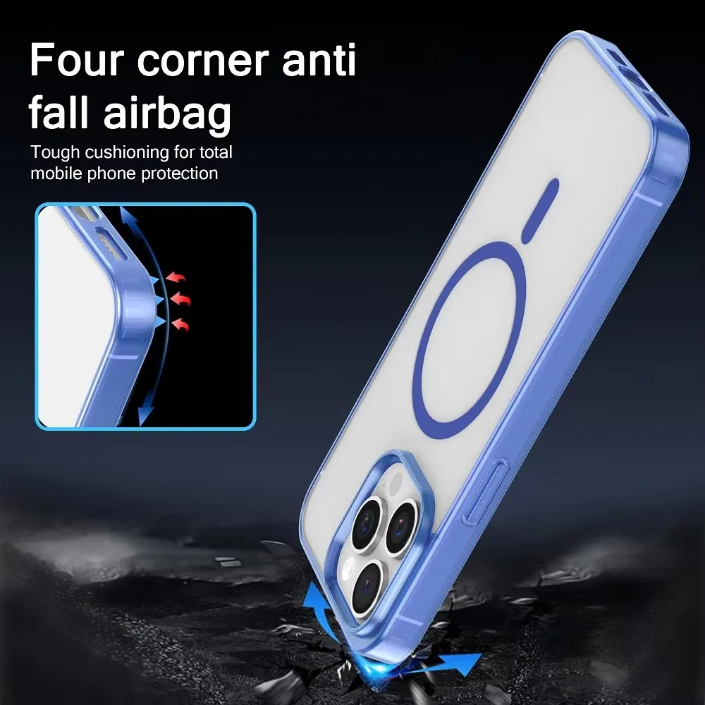 iPhone Clear Magnetic Case Anti-Fingerprint 3