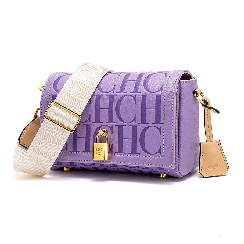 CHCH Crossbody Bag 2024 New Purple Magnetic Flip Cover