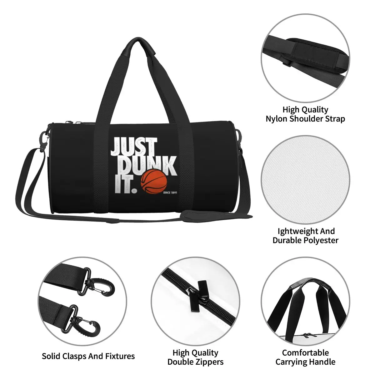 Gym Bag BASKETBALL Sports Bag Large Streetball Cool Men's Waterproof Custom Handbag Colorful Training Fitness Bag 4