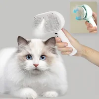 Spray Cat Brush for Shedding Hair Steamy Water Brush for Cats and Dogs Pet Hair Removal Comb with Water Tank and Release Button 1
