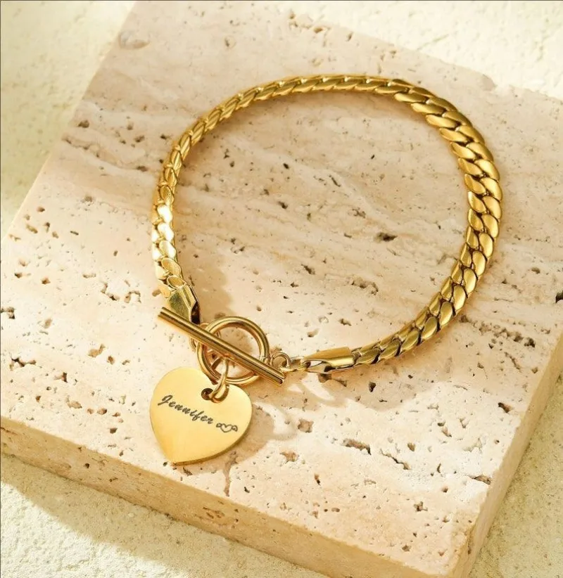 9ct Gold Gold Charm Bracelets For Women Gold Heart Charm Bracelet