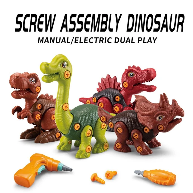 Jouets créatifs dinosaures à démonter, jouets de construction pour