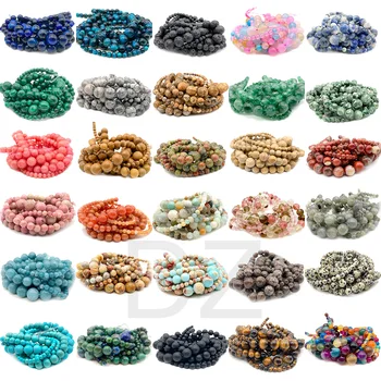 Natural Stone Round Beads for Jewelry 1
