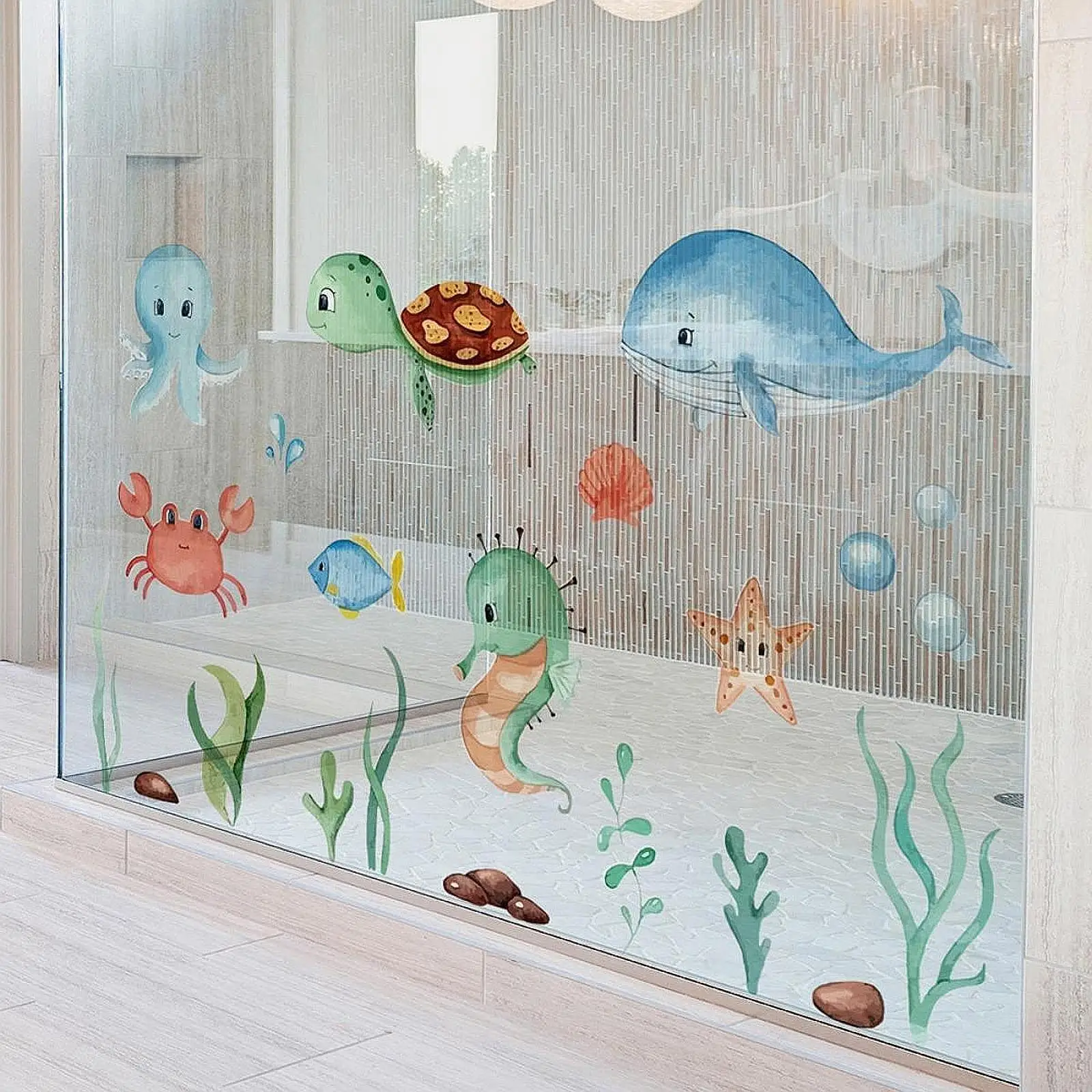 Ocean Fish Wall Sticker Wall Mural Under The Marine Life Theme Decals ...