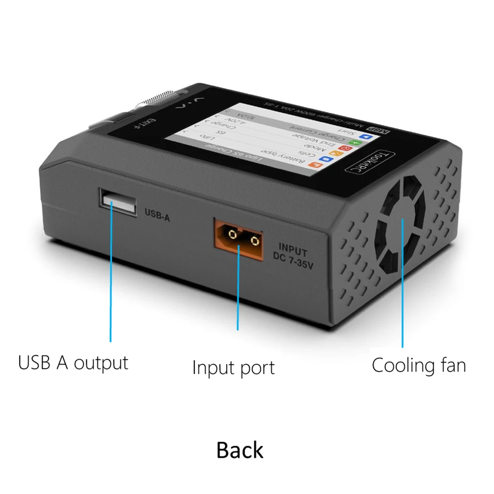 Интеллектуальное зарядное устройство ToolkitRC M8P, 1-8S, 600 Вт, 20 А, дистанционное управление, автомобильная авиационная модель, литиевая батарея FPV, быстрая зарядка thumbnail 4